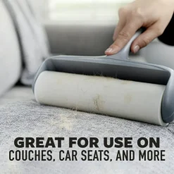 Scotch-Brite Extreme Clean Large Lint Roller, 1 Pack, 60 Adhesive Sheets Total, 50% Stickier, Heavy Duty for Removing Debris and Pet Hair on Clothes