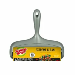 Scotch-Brite Extreme Clean Large Lint Roller, 1 Pack, 60 Adhesive Sheets Total, 50% Stickier, Heavy Duty for Removing Debris and Pet Hair on Clothes