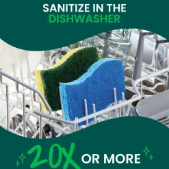 Scotch-Brite Heavy Duty Sponges, 6 Scrubbing Sponges, Great For Washing Dishes and Cleaning Kitchen