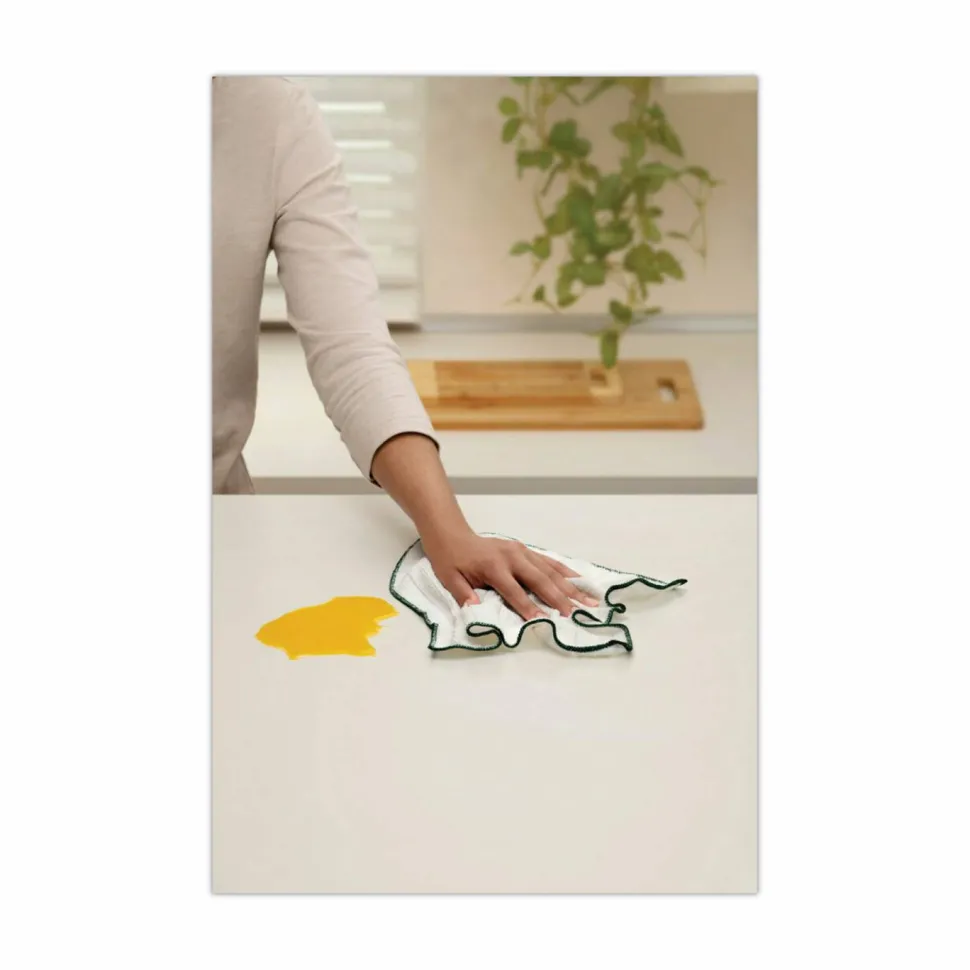 Scotch-Brite Kitchen Cleaning Cloth, Microfiber, 11.4 x 12.4, White, 2/Pack, 12 Packs/Carton