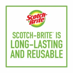 Scotch-Brite Metal Scrubbing Pads, 2.25 x 2.75, Silver, 3/Pack, 8 Packs/Carton