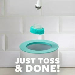 Scotch-Brite Power Scour Toilet Bowl Cleaning System, 1 Toilet Wand, 1 Stand, 5 Refill Disposable Toilet Bowl Cleaner Scrubbing Pads