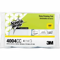 Scotch-Brite PROFESSIONAL Easy Erasing Pad 4004, 2.8 x 4.5, Blue/White, 12/Carton