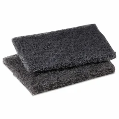 Scotch-Brite PROFESSIONAL Griddle Polishing Pad 46, 4 x 5.25, Gray, 60/Carton