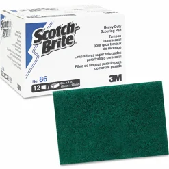 Scotch-Brite PROFESSIONAL Heavy Duty Scouring Pad 86, 6 x 9, Green, 12/Pack, 3 Packs/Carton