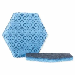 Scotch-Brite PROFESSIONAL Low Scratch Scour Pad 2000HEX, 5.75 x 5, Blue, 15/Carton