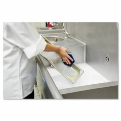 Scotch-Brite PROFESSIONAL Low Scratch Scour Pad 2000HEX, 5.75 x 5, Blue, 15/Carton