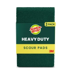 Scotch-Brite Scouring Pads, 3 Scour Pads, Great for Kitchen, Garage and Outdoors
