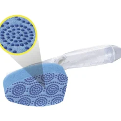 Scotch-Brite Scrub Dots Dishwand Refill - 3.5" Width x 4.4" Length - 2/Pack - 7 / Carton - Blue