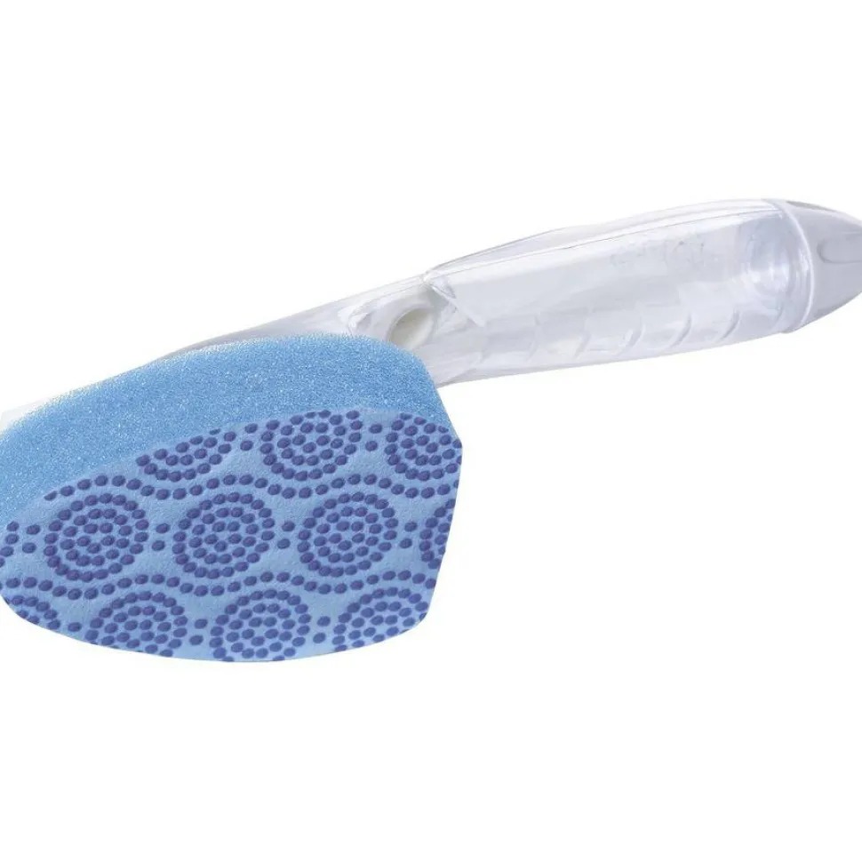 Scotch-Brite Scrub Dots Microfiber Dishwand Refill, 3-1/2" x 4-2/5", Light Blue/Dark Blue, Pack of 2