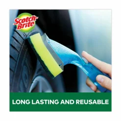 Scotch-Brite Soap-Dispensing Dishwand, 2.5 x 9.5, Yellow/Green