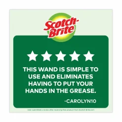 Scotch-Brite Soap-Dispensing Dishwand, 2.5 x 9.5, Yellow/Green