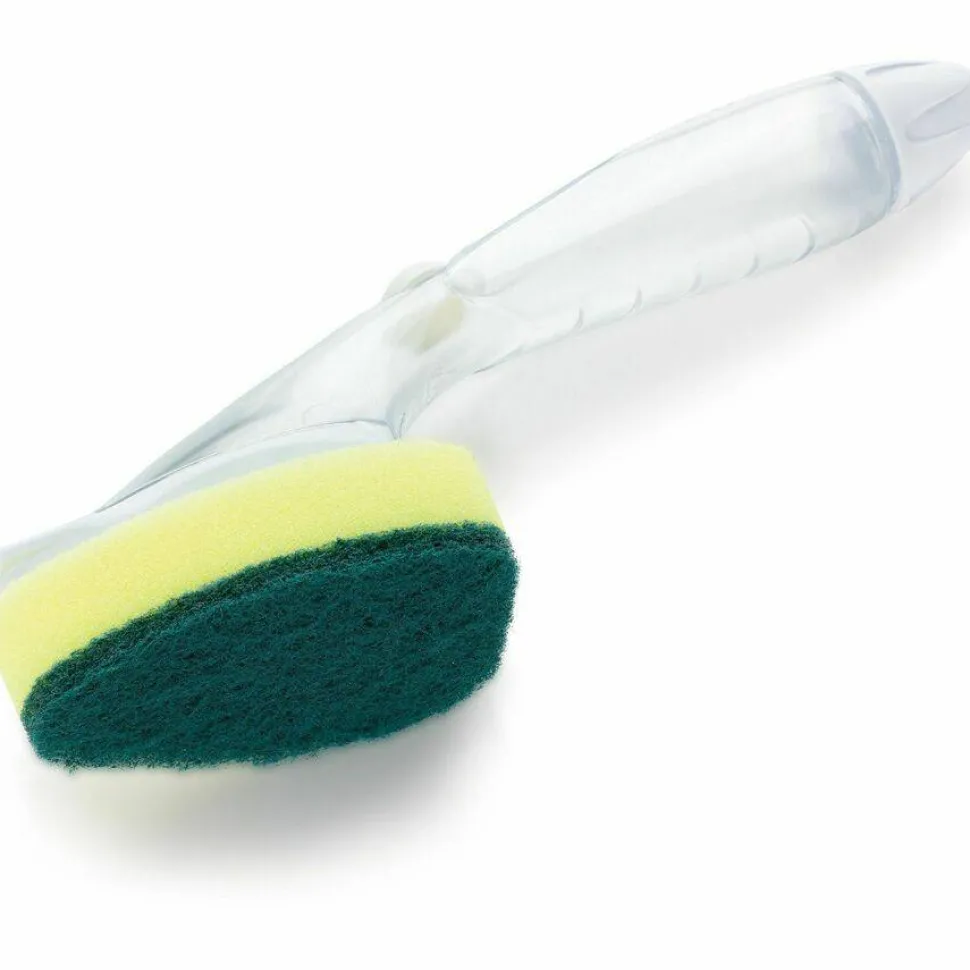 Scotch-Brite Soap-Dispensing Dishwand, 2.5 x 9.5, Yellow/Green