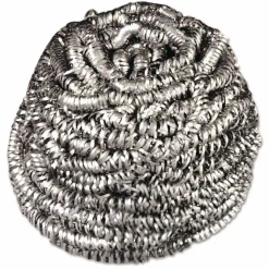 Scotch-Brite Stainless Steel Scrubber, Silver, 12/Carton