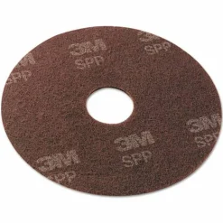 Scotch-Brite Surface Preparation Pad, 17" Diameter, Maroon, 10/Carton
