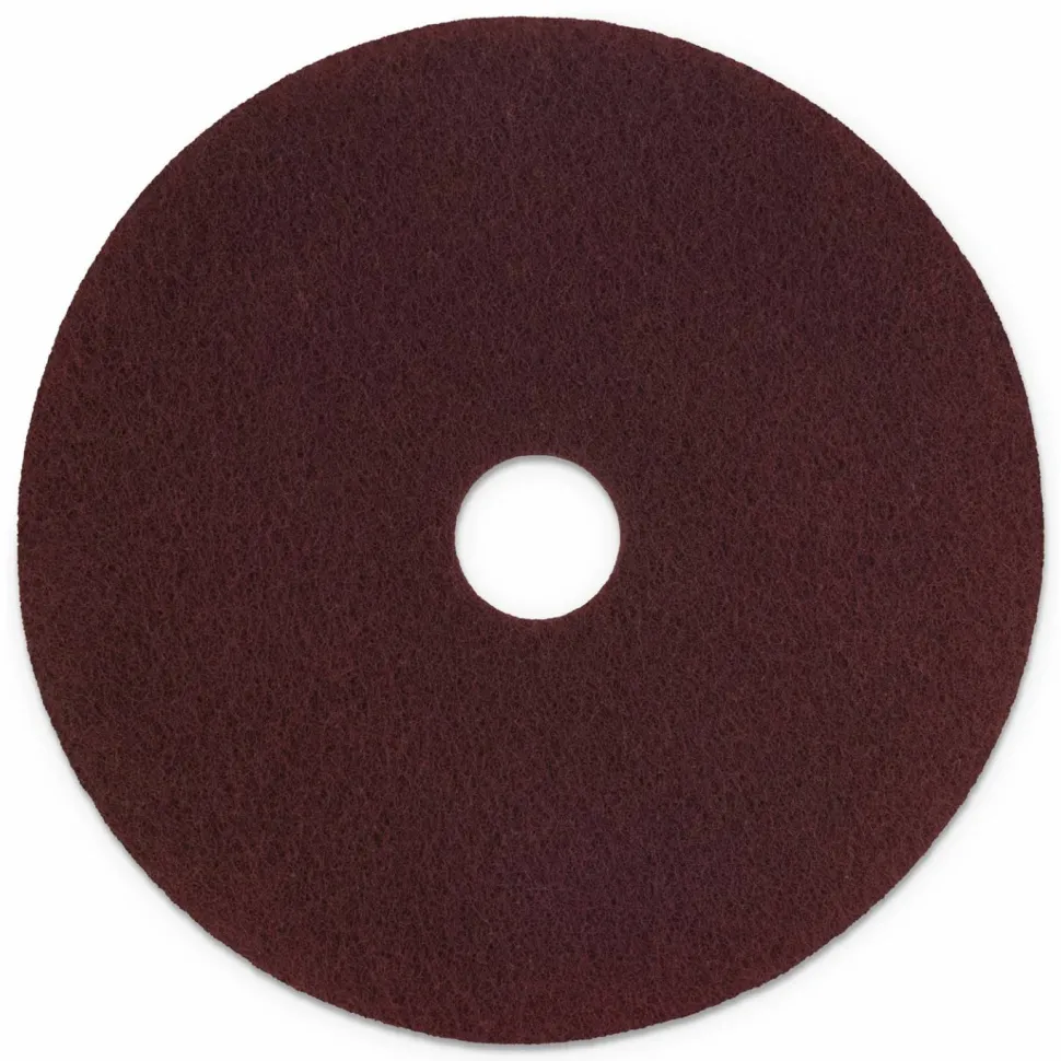 Scotch-Brite Surface Preparation Pad Plus, 20" Diameter, Maroon, 5/Carton