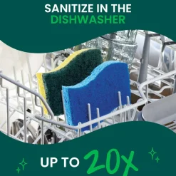 Scotch-Brite Zero Scratch Scrub Sponge, 3 Pack Scrubbing Sponges, Great For Washing Dishes and Cleaning Kitchen
