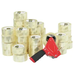 Scotch Commercial Grade Shipping Packing Tape, 36 Tape Rolls with 1 Dispenser, 1-7/8 in x 54.6 yd, 3