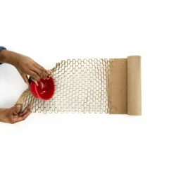 Scotch Cushion Lock Protective Wrap, 12 in x 1000 ft, 1 Roll, 100% Recycled Paper, Honeycomb Packing Paper, Alternative for Bubble Cushion Wrap, Brown