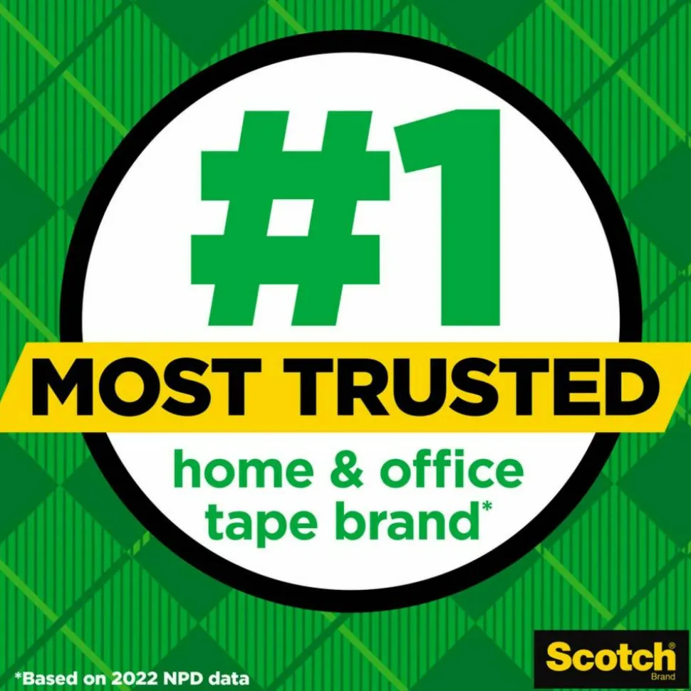 Scotch Desktop Tape Dispenser, 1 in. Core, Black, Home Office Supplies and School Supplies for College and Classrooms