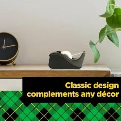 Scotch Desktop Tape Dispenser, 1 in. Core, Black, Home Office Supplies and School Supplies for College and Classrooms