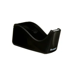 Scotch Desktop Tape Dispenser, 1 in. Core, Black, Home Office Supplies and School Supplies for College and Classrooms