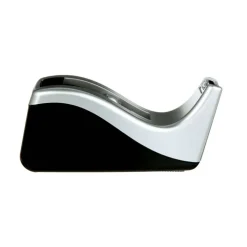 Scotch Desktop Tape Dispenser, 1 Dispenser, 1 in. Core, Black and Silver, School Supplies and College Essentials for Students and Teachers