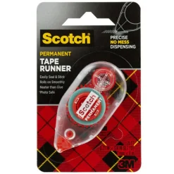 Scotch Double-Sided Adhesive Roller - Dispenser Included - Handheld Dispenser - 1 / Each - Clear
