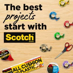 Scotch Double Sided Tape, 1/2 in x 900 in, 2 Tape Rolls, Back to School Supplies and College Essentials for Students and Teachers