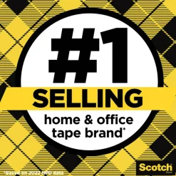 Scotch Double Sided Tape, 1/2 in x 900 in, 2 Tape Rolls, Back to School Supplies and College Essentials for Students and Teachers