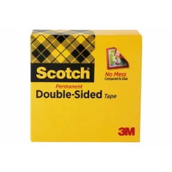 Scotch Double Sided Tape, Permanent, 1 Tape Roll, 1 in x 1296 in, Home Office Supplies and School Supplies for College and Classrooms