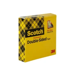 Scotch Double Sided Tape, Permanent, 1 Tape Roll, 1 in x 1296 in, Home Office Supplies and School Supplies for College and Classrooms