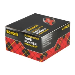 Scotch Double-Sided Tape Runner Value Pack, .31 in. x 16.3 yd, Pack of 4