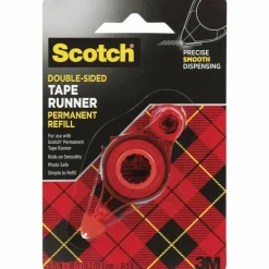 Scotch Double-Sided Tape Runner Permanent Refill, 1/3