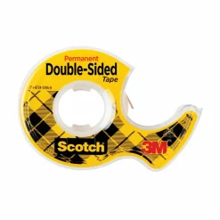 Scotch Double-Sided Tape With Handheld Dispenser, 1/2" x 248", Clear