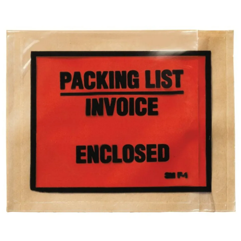 Scotch Full Print Packing List Envelopes F1, 4.5 in x 5.5 in, 1000 Mailers/Pack