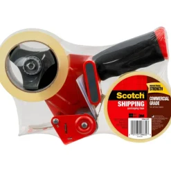 Scotch H180 Box Sealing Tape Dispenser, 2 Rolls of Tape Included