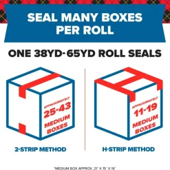 Scotch Heavy Duty Recycled Packaging Tape 7750-6, 1.88 in x 54.6 yd (48 mm x 50 m), 6 pack