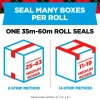 Scotch Heavy-Duty Shipping/Packaging Tape, 54.60 Yd x 1.88"W x 3.1 mil Thickness, 3" Core, Clear, 1 Roll