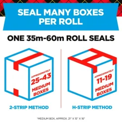 Scotch Heavy-Duty Shipping Packing Tape, 1-7/8