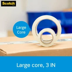 Scotch Heavy Duty Shipping Packing Tape, 12 Tape Rolls with 1 Dispenser, 1 7/8x 54.6 yd, 1