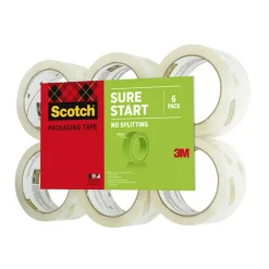 Scotch 3500 High-Performance Packaging Tape Refill Rolls, 3" Core, 1-7/8" x 54-5/8 Yd., Clear, Pack Of 6
