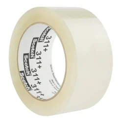 Scotch High Tack Box Sealing Tape 311+, Clear, 1.88 in. x 110 yds., Pack of 36 Tapes