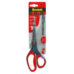 Scotch Precision Scissors, 8", Pointed, Gray/Red