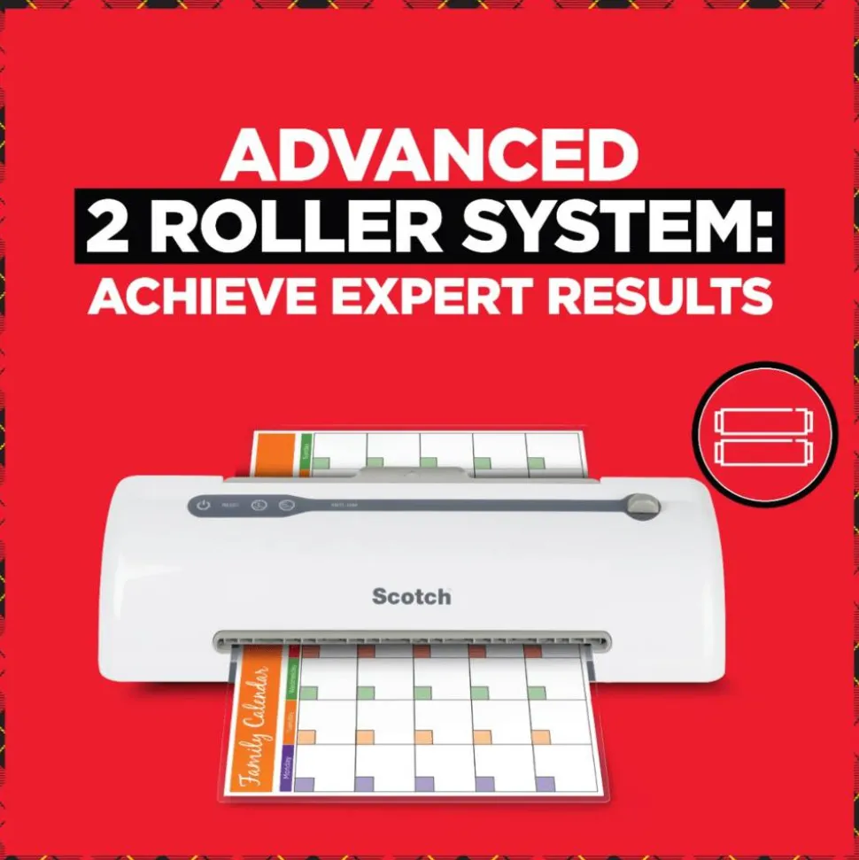 Scotch Rapid Thernal Laminator, 1 Thermal Laminator, 50 Laminating Pouches, 8.9 IN x 11.4 IN
