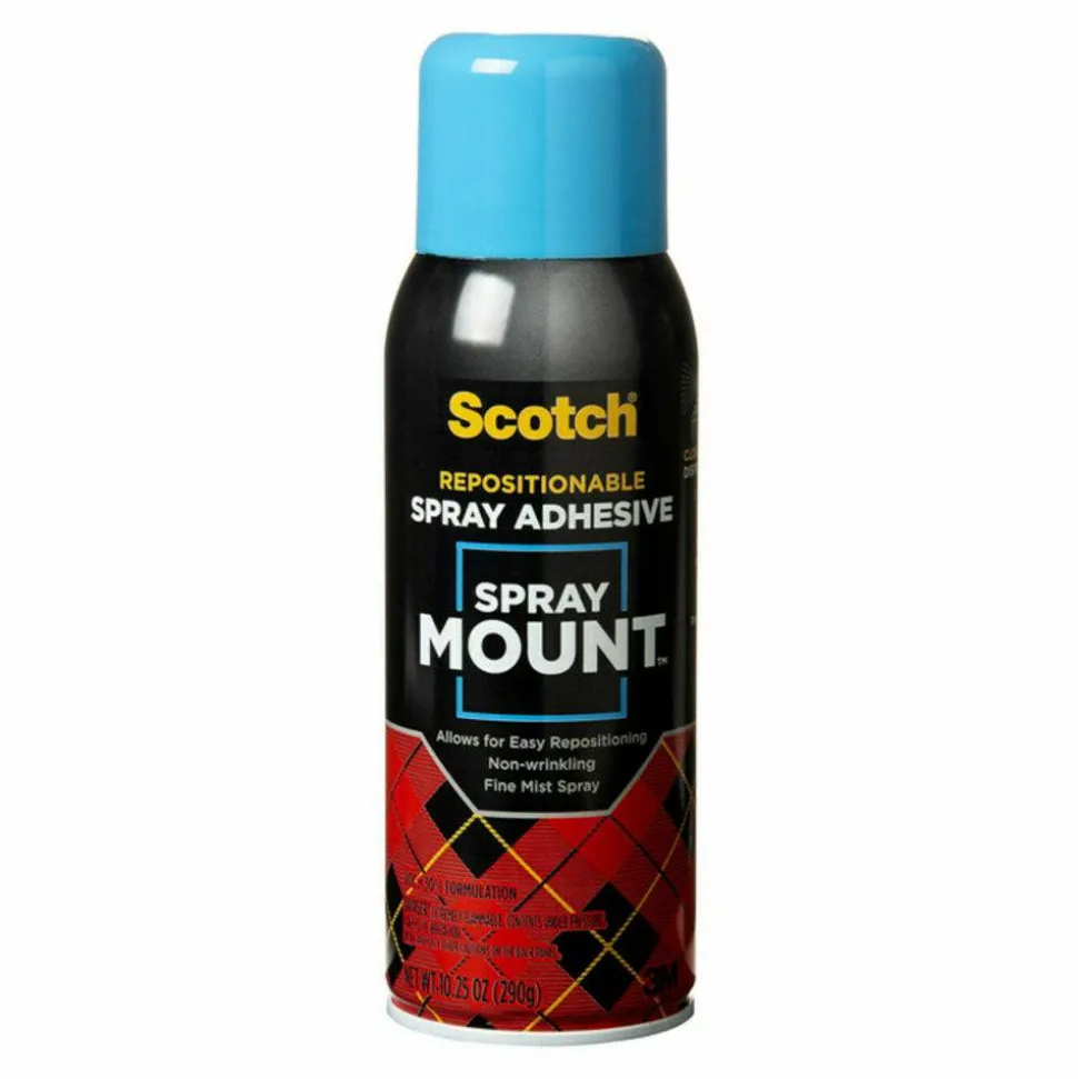 Scotch Spray Mount Spray Adhesive, Clear, 10.25 Oz.