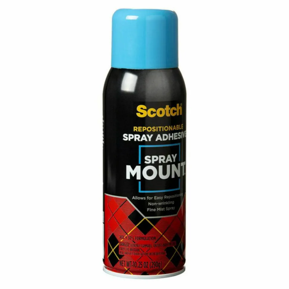 Scotch Spray Mount Spray Adhesive, Clear, 10.25 Oz.