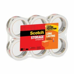 Scotch Storage Tape, 3" Core, 1.88" x 54.6 yds, Clear, 6/Pack