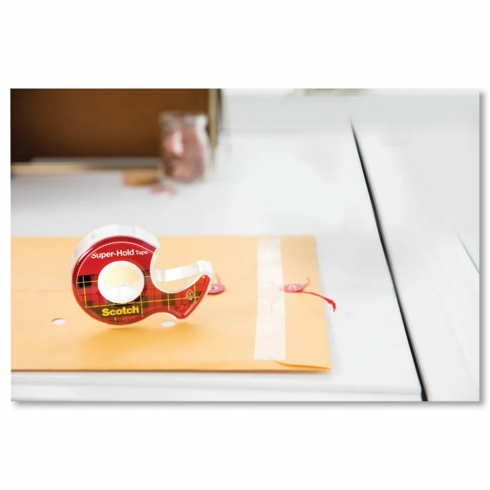 Scotch Super-Hold Tape, 3/4" x 1,000", Clear, Pack Of 10 Rolls
