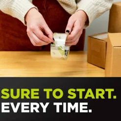 Scotch Sure Start Shipping Tape, 6 Tape Rolls with Dispensers, 1 7/8 in x 22.2 yd, 1.5